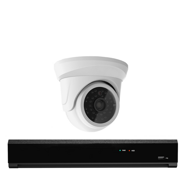 1x Professionele 4K Ultra HD IP Dome Bewakingscamera Set – POE NVR Recorder – 8 Kanaals – Nachtzicht & 1TB Opslag