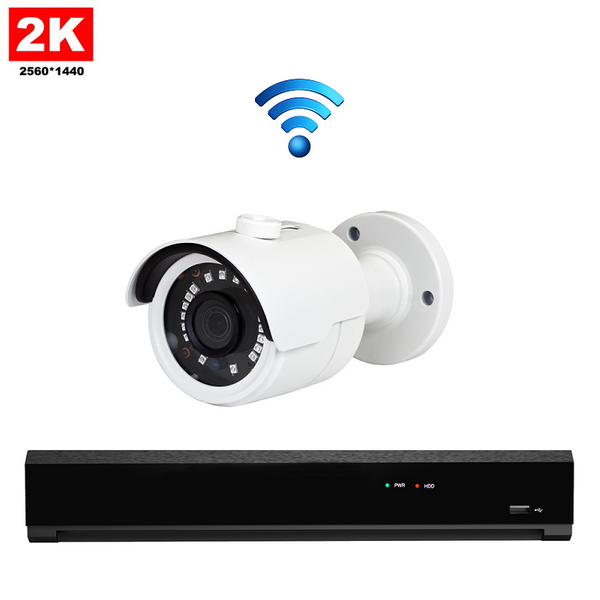 1x Draadloze Professionele 2K IP Camera Bewakingsset – 2K POE NVR Recorder – 8 Kanaals – Nachtzicht & 1TBOpslag (kopie)