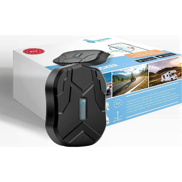 Trackitt - GPS Tracker met Magneet - Waterdicht - 90 Dagen Accu - Gratis APP/Simkaart Data - Geschikt voor Auto - Container - Machine - Boot - Motor - Scooter - GEEN ABONNEMENT NODIG