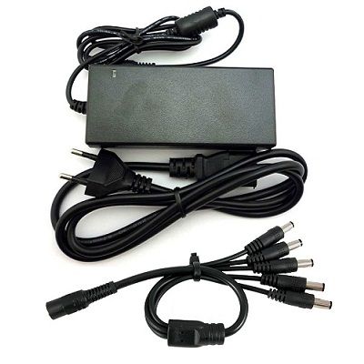 12V CCTV Adapter 5A 5in1 Splitter
