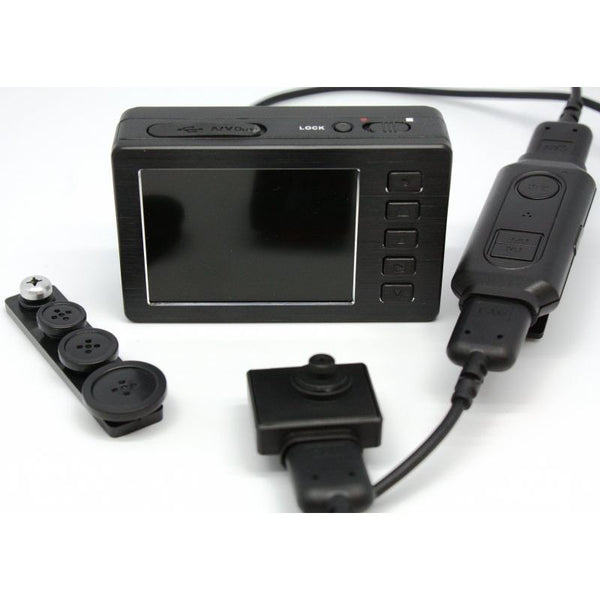 Knoop Camera LCD DVR – Discreet Opnamesysteem met LCD-scherm en Bewegingsdetectie