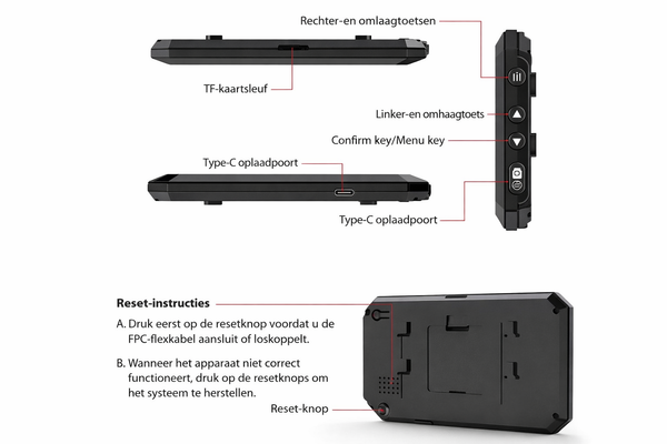 Digitale Deurspion met Camera en 3.97” HD Scherm